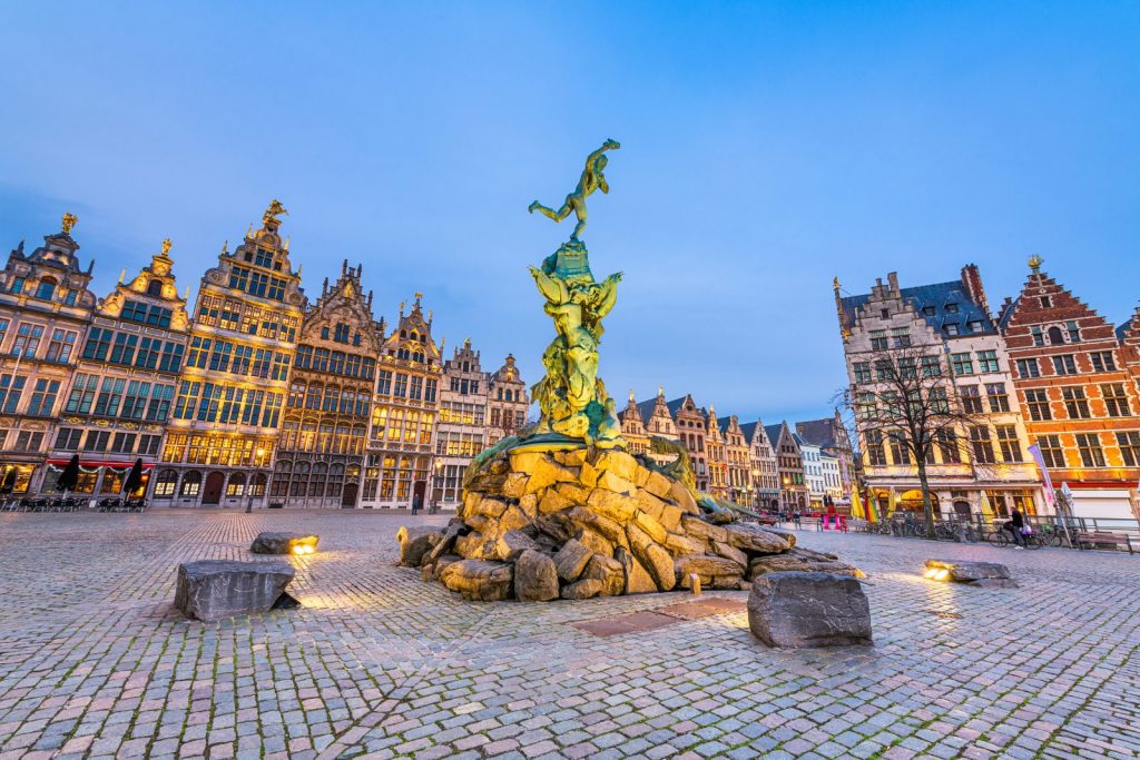Le centre ville de. belgique