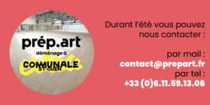 "Prép'art déménage à Communale Saint-Ouen. Découvrez les nouveaux ateliers de l'école préparatoire d'art et contactez-nous pendant l'été pour préparer votre inscription en prépa art, prépa cinéma.